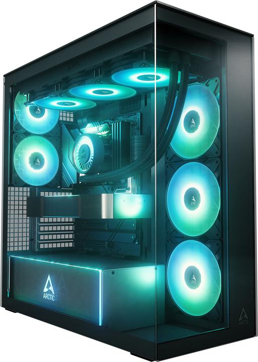 Immagine prodotto Arctic Xtender Mirrow Black Design (nero, vetro temperato x 2 (a specchio)) (E-ATX)