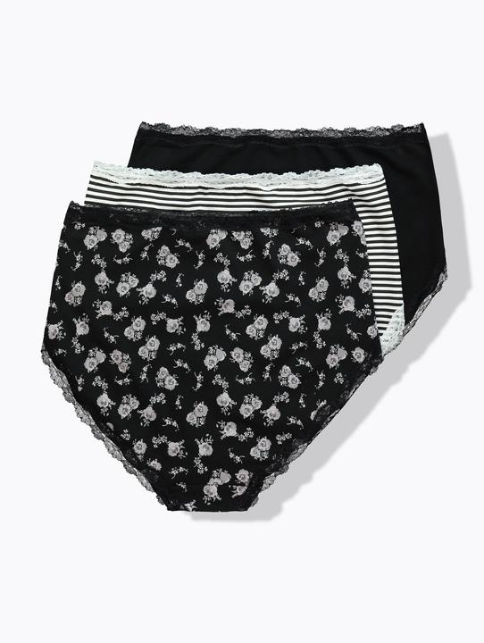 Immagine prodotto Ulla Popken Maxi slip in confezione da tre con orli con pizzo (58, confezione da 3)