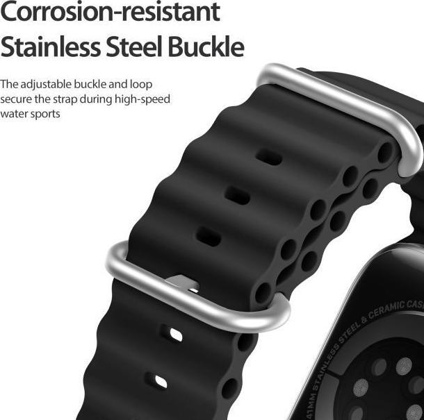 Actual product image Dux Ducis Strap Watch Strap 8 / 7 / 6 / 5 / 4 / 3 / 2 / SE (41 / 40 / 38mm) Silicone Band Bracelet B (38 mm, 40 mm, 41 mm, Silicone)