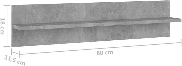 Immagine prodotto vidaXL Scaffale a muro (80 x 11,5 x 18 cm)