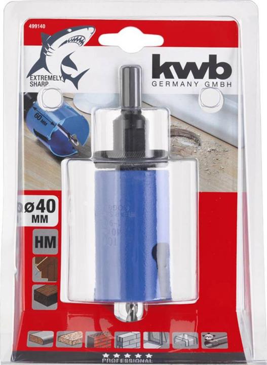 Actual product image kwb Hole saws carbide tipped (40 millimetres)