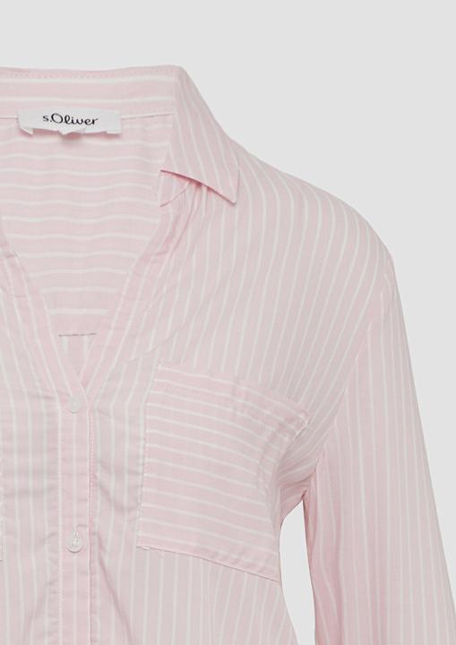 Actual product image S.Oliver Bluse Streifenbluse mit aufgesetzten Taschen (48)