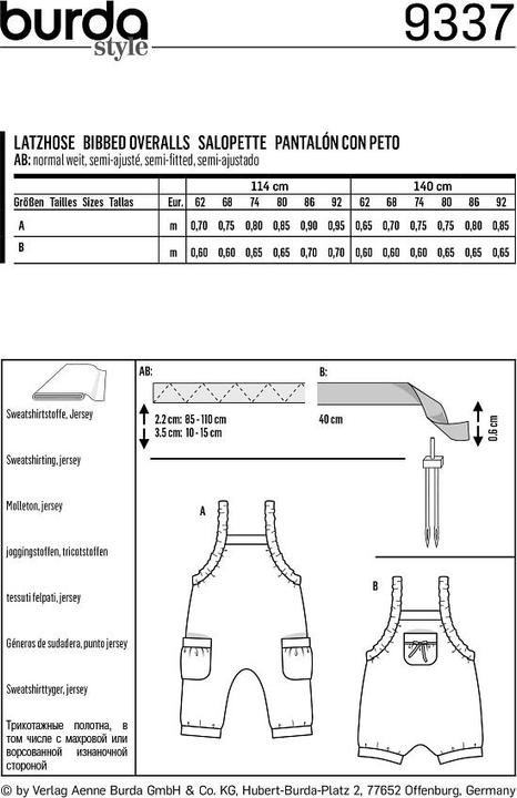 Immagine prodotto Modello salopette