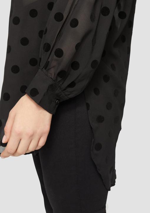 Immagine prodotto s.Oliver Bluse Transparente Longbluse mit seitlichen Schlitzen (36)