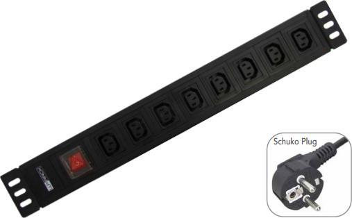 Immagine prodotto Wp WPN-PDU-G05-08 prolunghe e multiple 2 m 8 presa(e) AC Nero