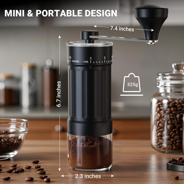 Produktbild ‎Ceving Kaffeemühle mit 40 einstellbaren Stufen