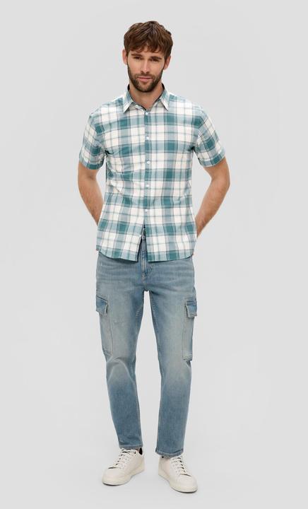 Immagine prodotto s.Oliver Hemd Kurzes Baumwollstretch-Hemd im Slim Fit (S)