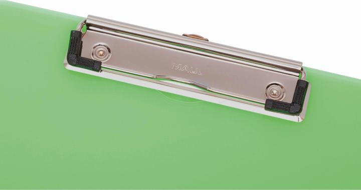 Image du produit Maul Planchette à pince fluo, DIN A4, vert transparent en plastique, pince plate à étrier nickelé (22,6 x 31,8 cm)
