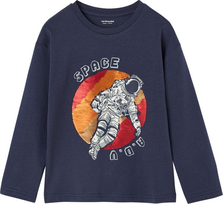 Immagine prodotto Vertbaudet Camicia da bambino con maniche lunghe e paillettes reversibili (152)