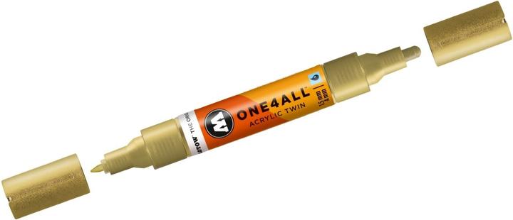 Produktbild Molotow Divers - Acrylic Twin Metallic Gold (Metallic Gold, 4 mm, 1 x)