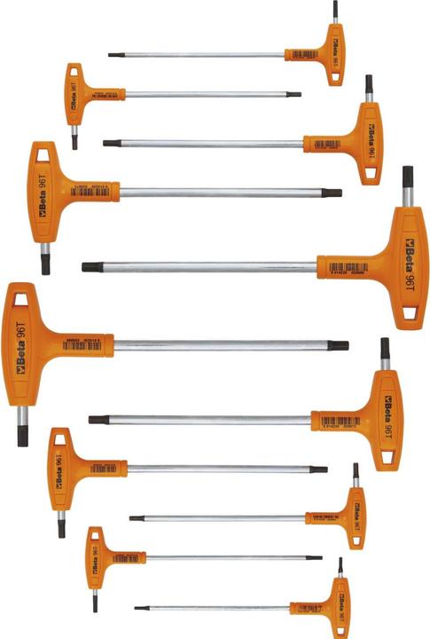 Actual product image BETA Hexagon socket spanner set 96T/S11 with cross handle 2.0-10 mm 11-piece