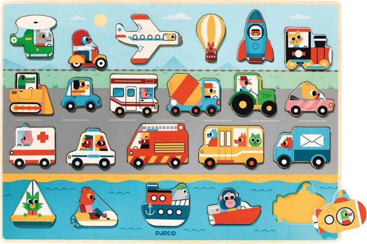 Image du produit Djeco Puzzlo Vroom (22 pièces)