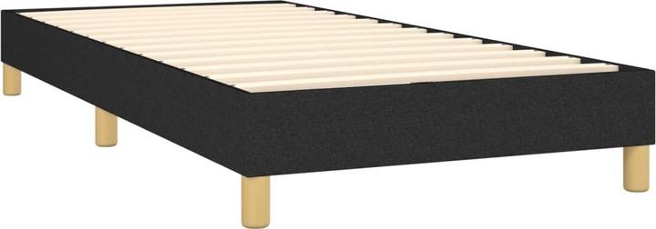 Actual product image vidaXL Boxspringbett mit Matratze Schwarz 120x200 cm Stoff (120 x 200 cm)
