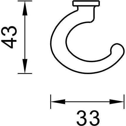 Domoletti, Garderobe + Kleiderhaken, HANGER FURN WK12 CHROM (10/100)