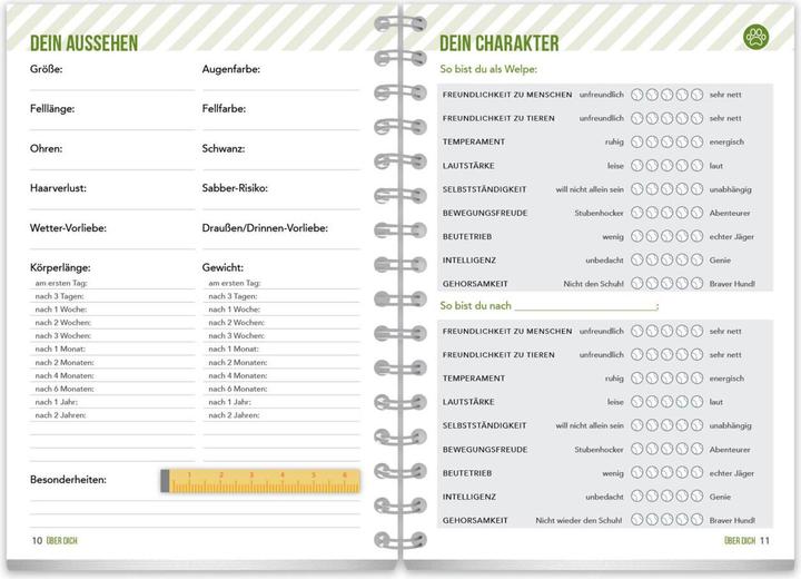 Actual product image Mein Hundetagebuch (German, Familia publishing house, 2016)