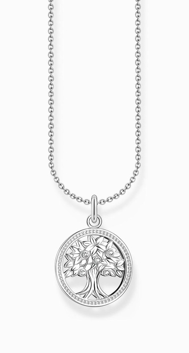 Produktbild Thomas Sabo Kette mit Tree-of-Love-Anhänger und weissen Steinen Silber (925er Silber, 38 - 45 cm)