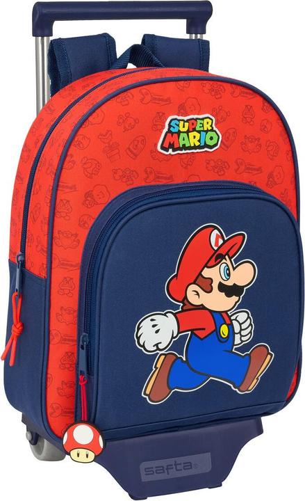 Immagine prodotto Super School Rucksack with Wheels Mario Trick Red Dark blue 28 x 34 x 10 cm