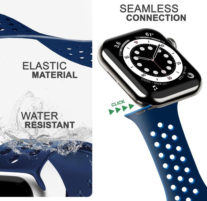 Produktbild Nalia Smartwatch Armband Loch-Optik (Silikon)