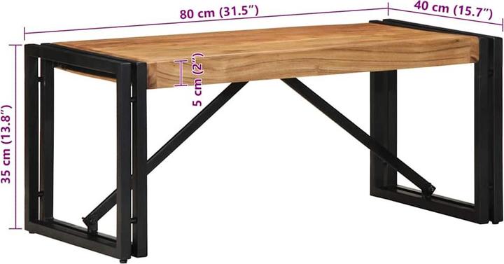 Image du produit vidaXL Couchtisch (80 x 80 x 35 cm)
