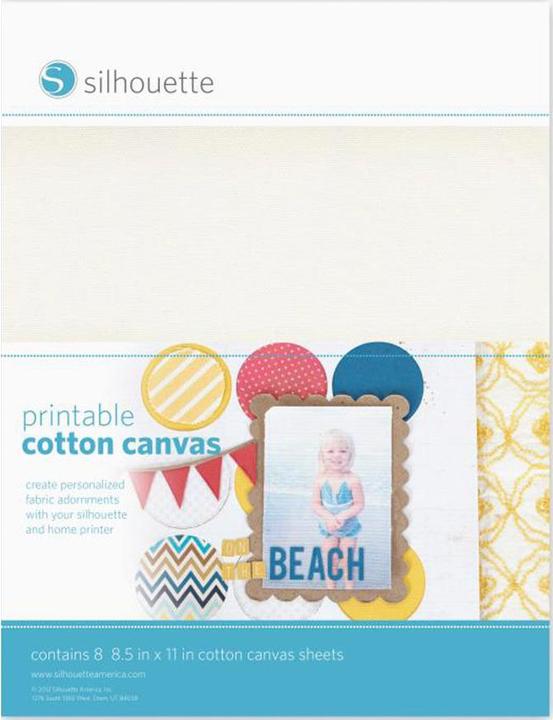 Actual product image Silhouette Printable Cotton Canvas