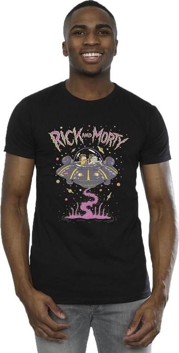 Immagine prodotto Rick And Morty Pink Spaceship Maglietta Uomo (L)