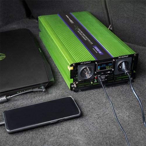 Actual product image Qoltec 51944 Pure Sine Wave Inverter