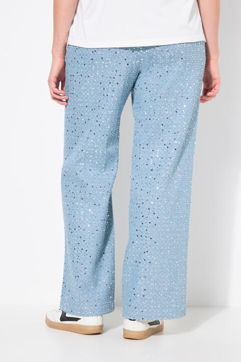Produktbild Studio Untold Jeans, Wide Legs, Pailletten, Jeansoptik, Glitzer (44)
