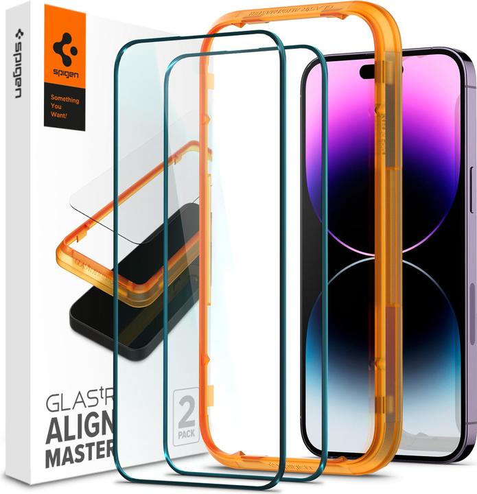 Image du produit Spigen TEMPORARY CLASS-Jeux ALM GLASS FC 2 - PACK IPHONE 14 PRO MAX Noir (1 pcs, Apple iPhone 14 Pro Max)