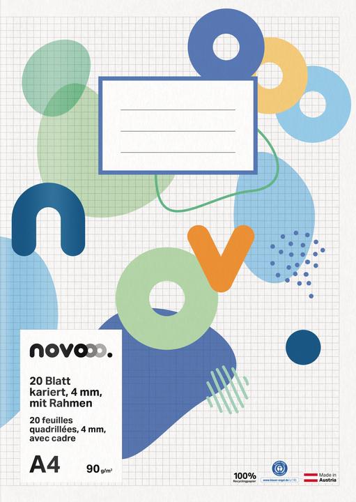 Actual product image Novooo Exercise book A4 (A4, Checked, Soft cover)