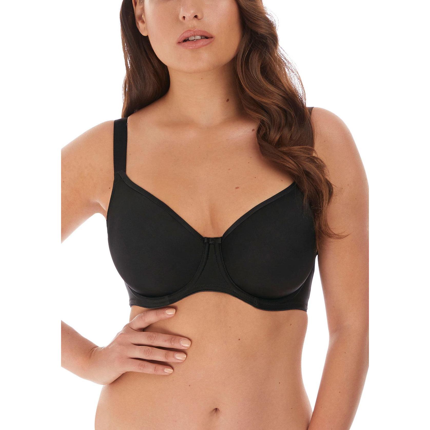 Fantasie, BH, balconnet-bh, nahtlos, mit bügel, smoothing, Schwarz, (90 I)