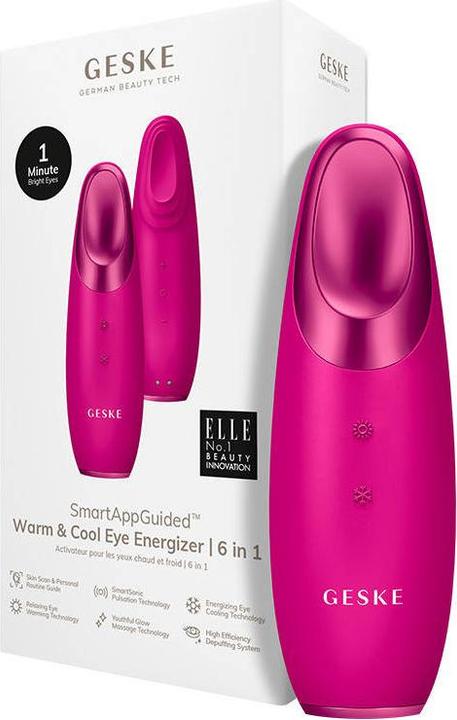 Produktbild Konjac Sponge Masażer do oczu Cool & Warm 6w1 Geske z Aplikacją (magenta)