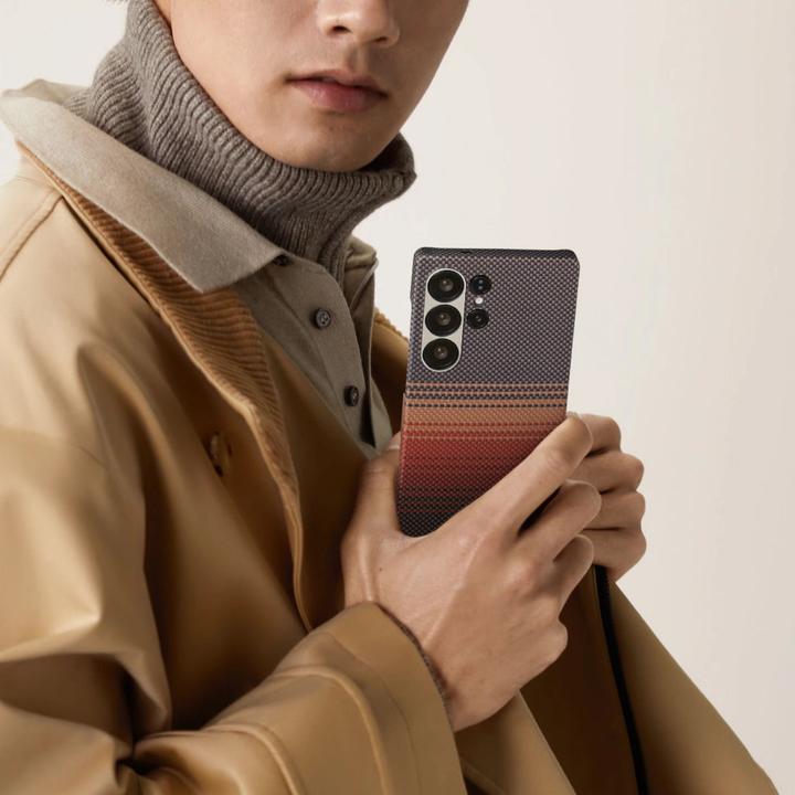 Actual product image Pitaka Tactile Woven Case - Moonrise - Samsung Galaxy S25 (Samsung Galaxy S25)