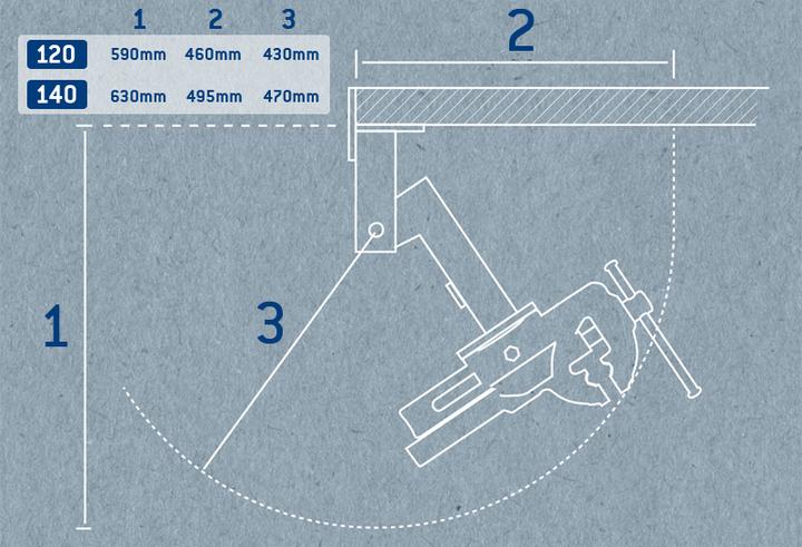 Actual product image Heuer Folding device KLAPP (120 mm)