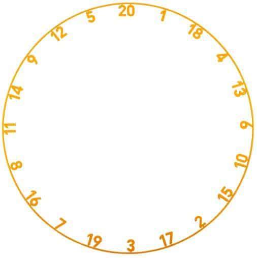 Image du produit Precise180 Onepiece Zahlenring Tiger Orange