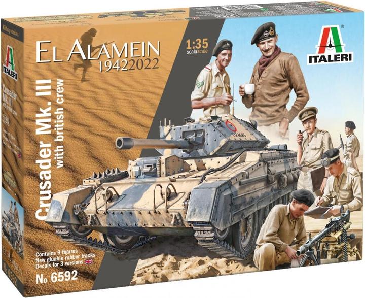 Actual product image 1:35 Brit. Crusader Mk.III w. Crew