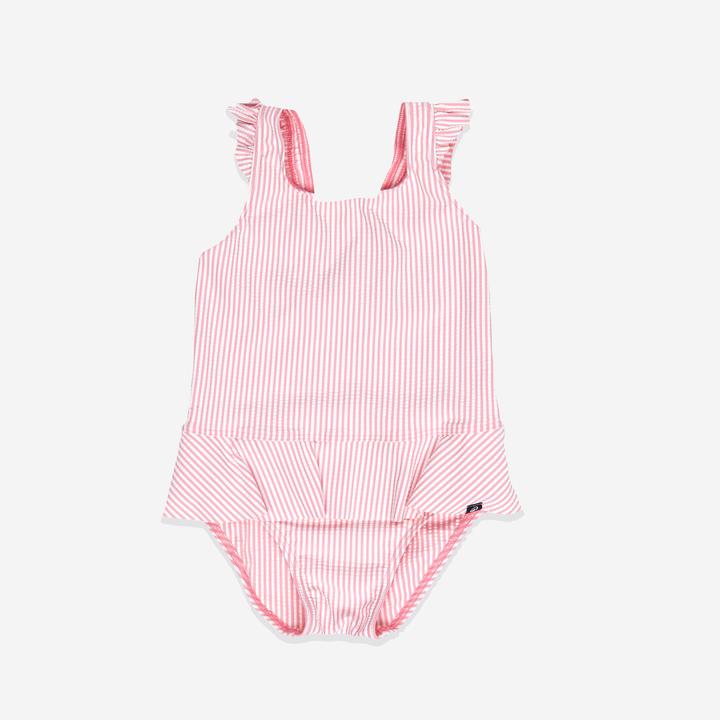 Produktbild Nabaiji Badeanzug Röckchen Baby/Mädchen - gestreift rosa/weiss (80)