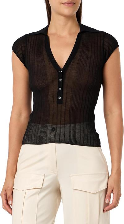 Actual product image Pinko Laguna Blu Poloshirt Crêpe Transparant (XL)