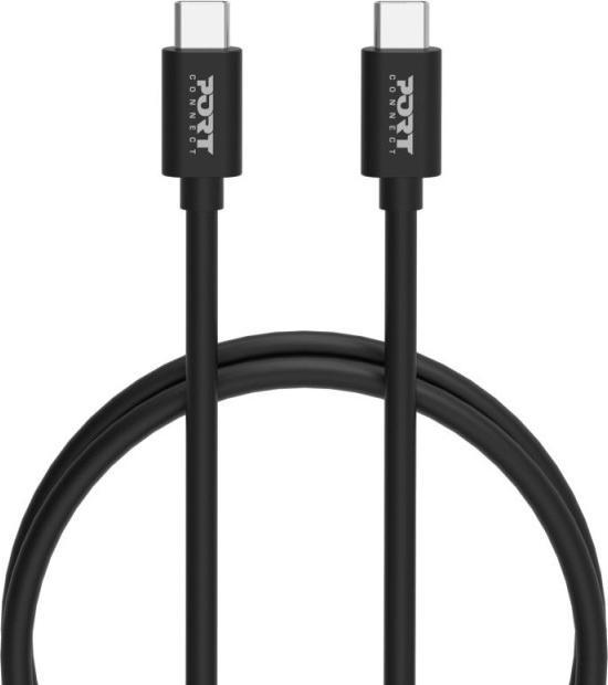 Image du produit Port Designs Alimentation USB GaN USB A + USB C 65W avec câbles (65 W, 2 ports)