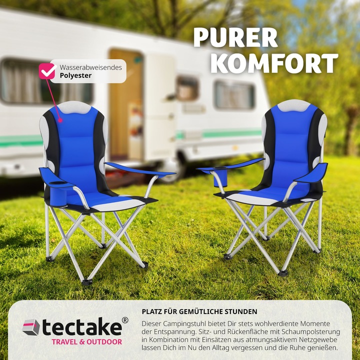 Actual product image tectake Camping chair