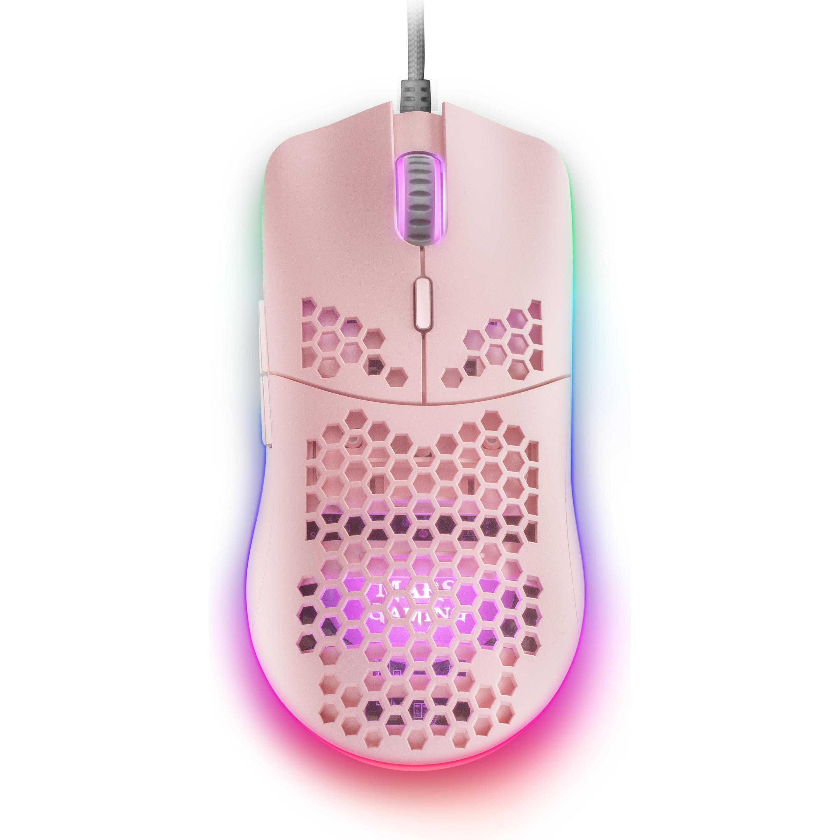 Mars Gaming Souris Filaire Gamer Mmax RGB (Rosa) (Cablato), Mouse, Rosa
