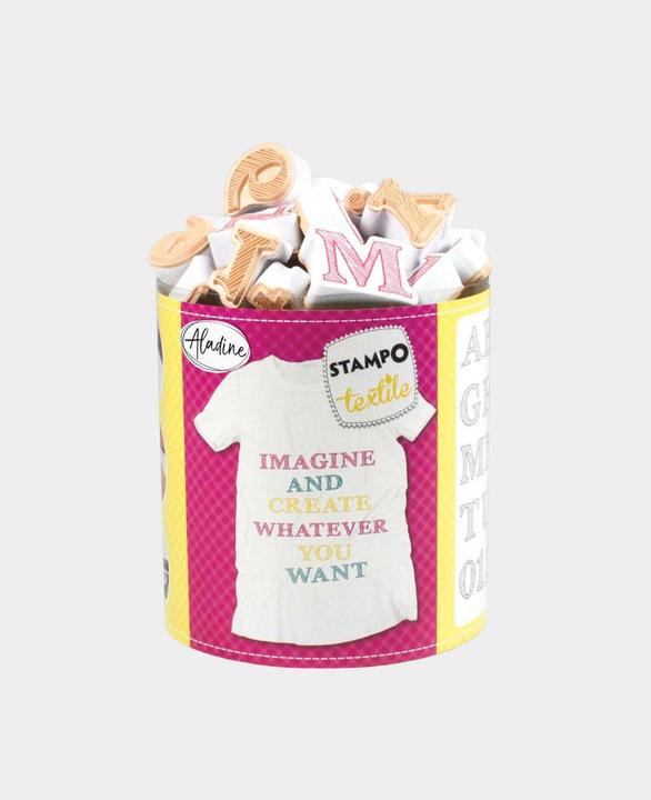 Produktbild I Am Creative Textilstempelset Alphabet gestrichen