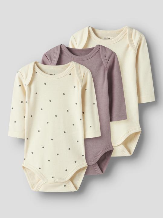 Actual product image Name it Nbfbody 3p Ls Heart Noos (50)