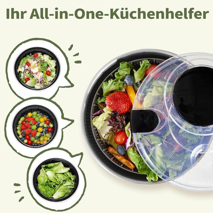 Actual product image Peclio Salatschleuder aus Edelstahl