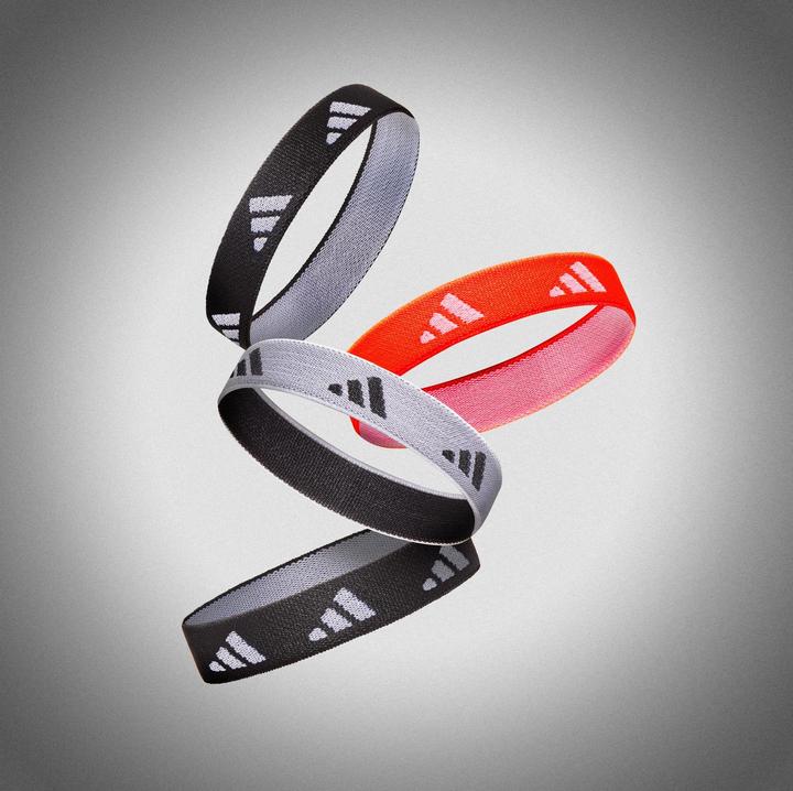 Produktbild adidas Hair Ties Schwarz, Weiss, Solar Rot