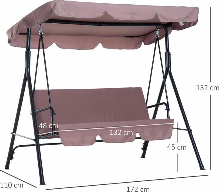 Immagine prodotto Outsunny Hollywood swing a 3 posti