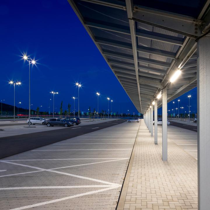 Image du produit Luxula Lampadaire LED, SLIM, EEK : E, 50W, 6000lm, 5000K, IP65 (6000 lm, IP65)