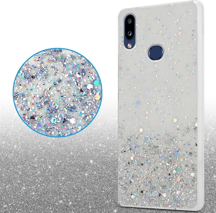 Actual product image Cadorabo TPU cover sparkling glitter (Samsung Galaxy A10s, Samsung Galaxy M01s)