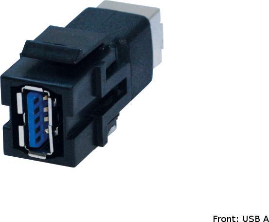 Produktbild Bachmann Custom Modul 1x USB 3.0 A/B Keystone (0.09 m, USB 3.0)