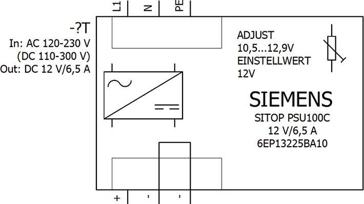 Produktbild Siemens Hutschienen-Netzteil (DIN-Rail