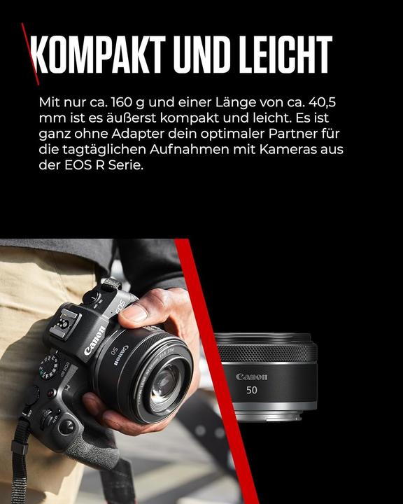 Immagine prodotto Canon RF 50mm f/1.8 STM (Canon RF, Full frame)